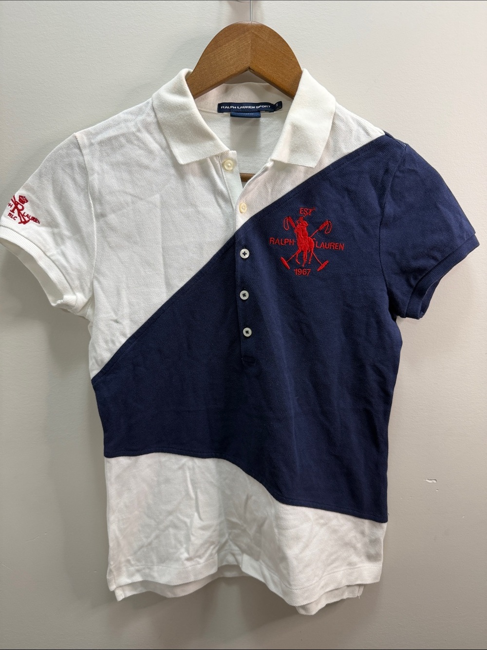 Ralph Lauren Sport Y2K Big Logo Size Small 26.5x19